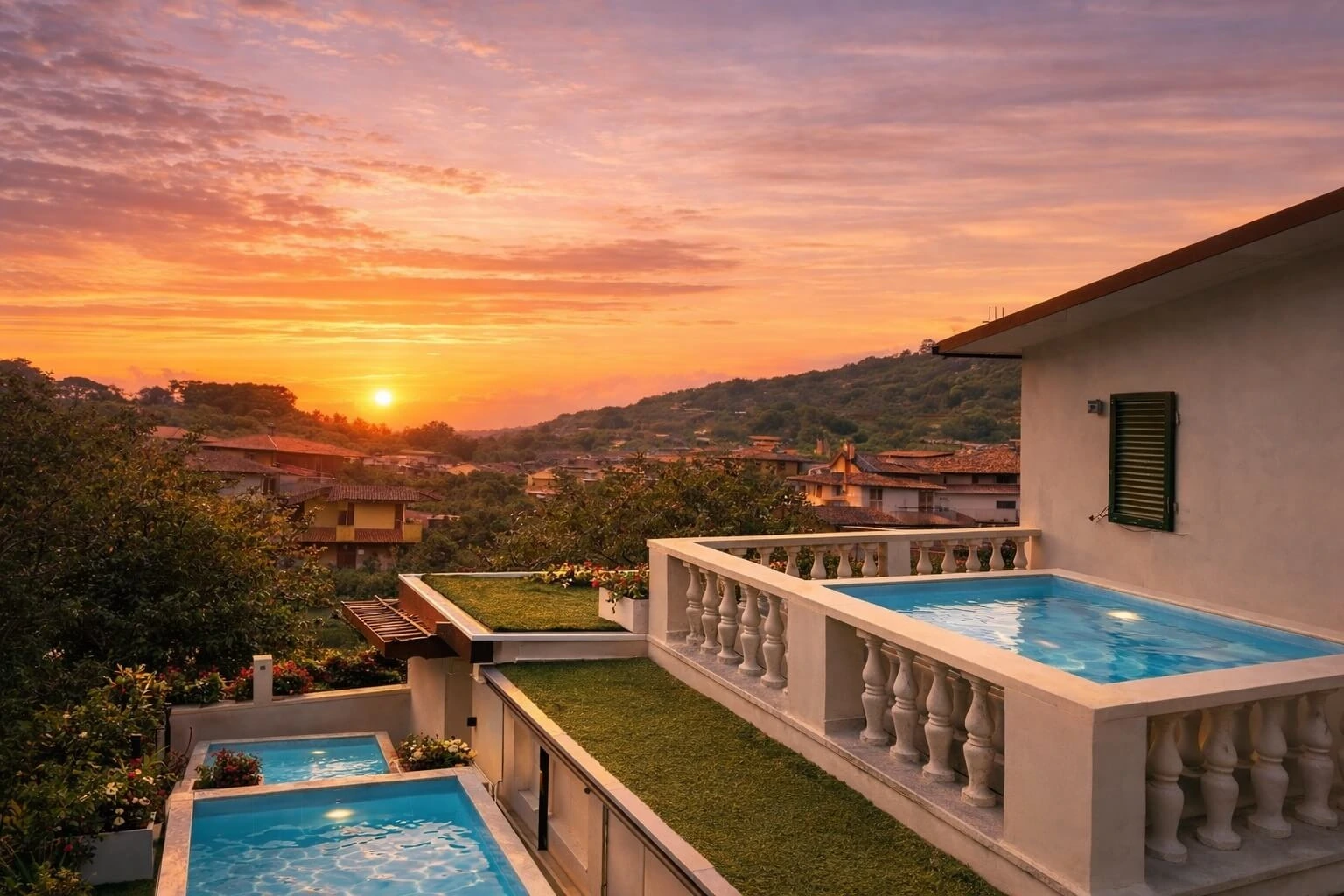 appartamenti a castelnuovo magra con piscina e terrazzo